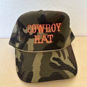 Camouflage Mesh Cowboy Trucker Hat